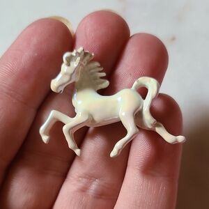 Vintage Enamel Horse Brooch